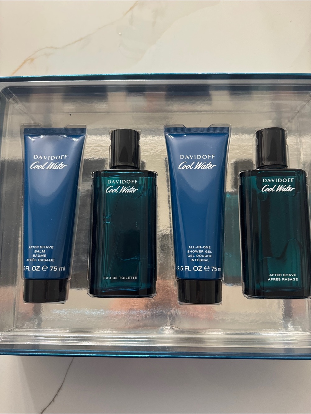 Cool Water Men’s Bath & Body Gift Set - Blue